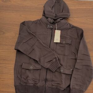 NWT Men's Prana Profile Hoody Jacket XXL Wren Brown M2PROF312 NEW
